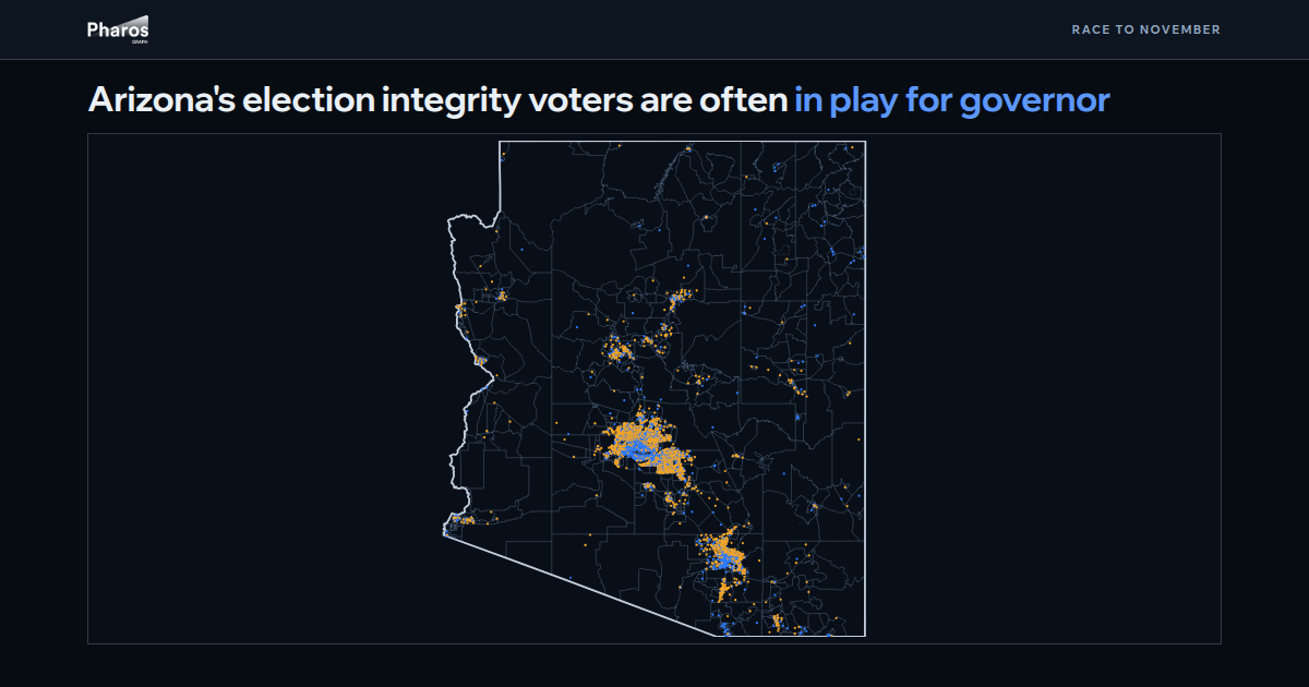 Map of Arizona's election integrity voters are often in play for governor